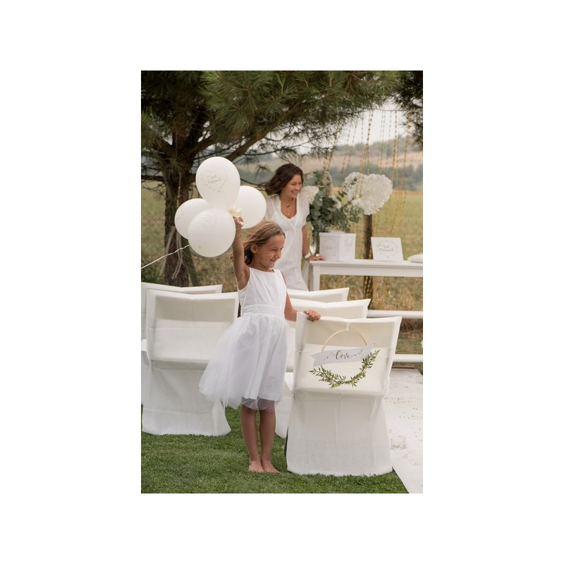 Ballon Just married métallisé