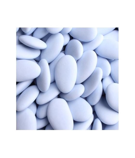 Dragées chocolat 70% bleu ciel