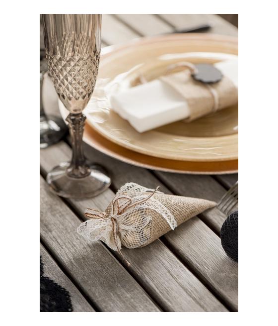 4 Contenants cornet naturel