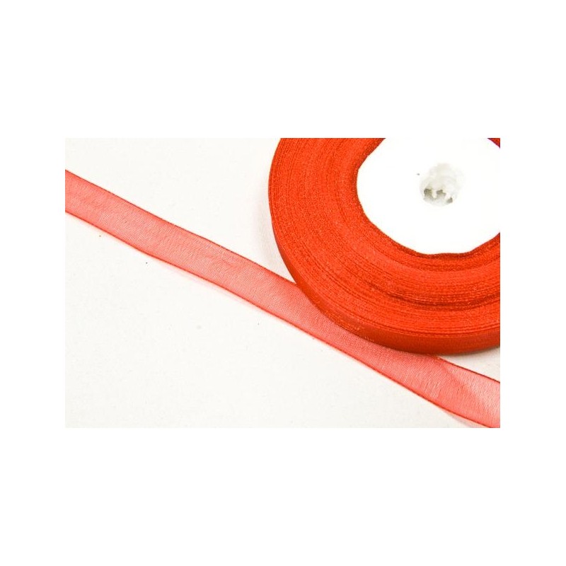 Ruban organza Rouge