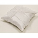 Coussin alliances noeud organza Blanc