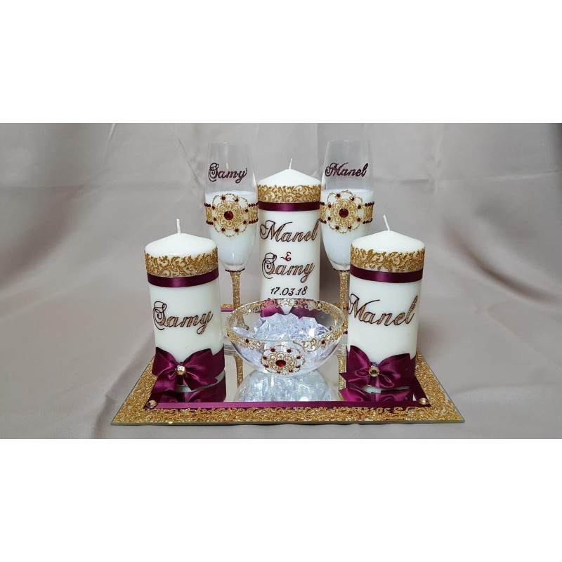 Bougies personnalisée Collection Rubis