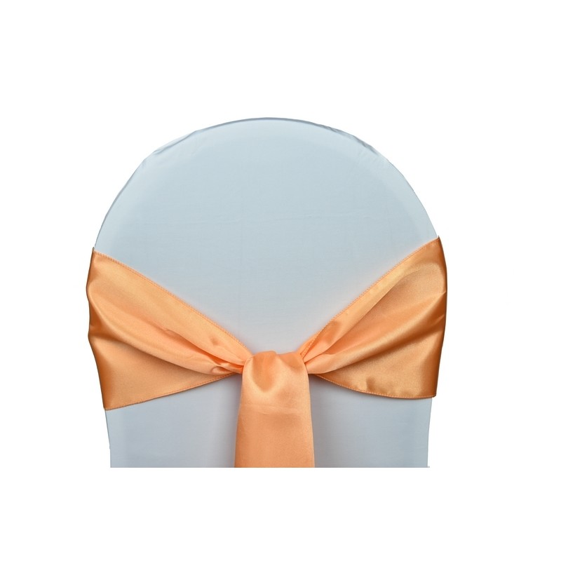 Location Noeuds de chaises Satin-Corail