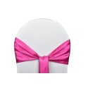 Location Noeuds de chaises Satin-Fuchsia