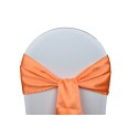 Location Noeuds de chaises Satin-Orange