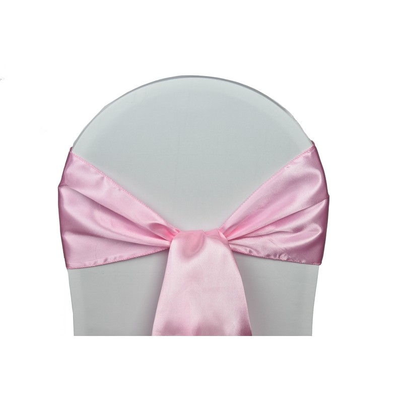 Location Noeuds de chaises Satin-Rose