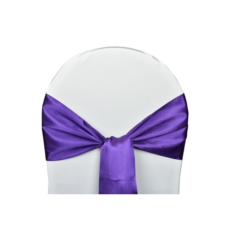 25 Noeuds de chaises Satin-Violet
