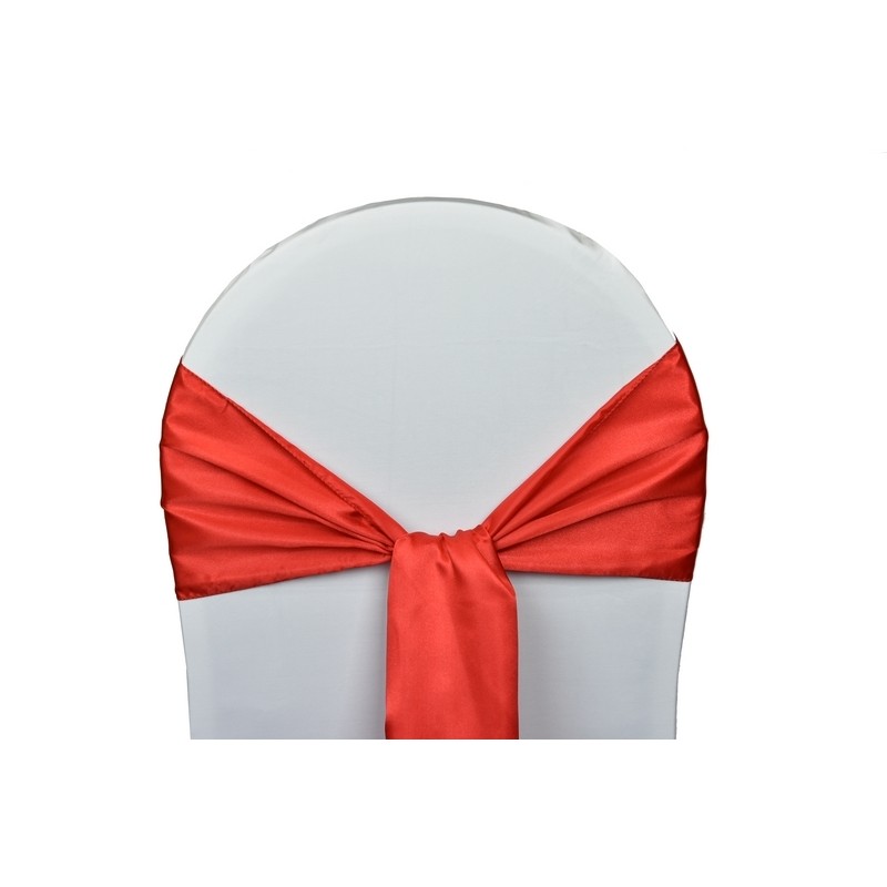 25 Noeuds de chaises Satin-Rouge
