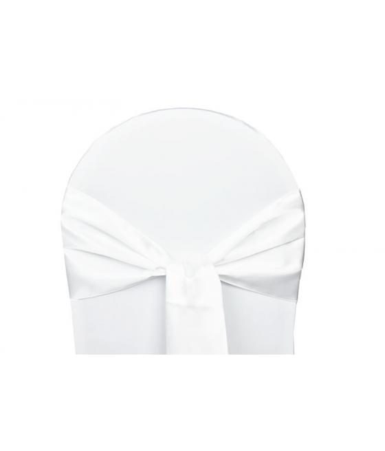 Location Nœuds de chaises Satin Blanc