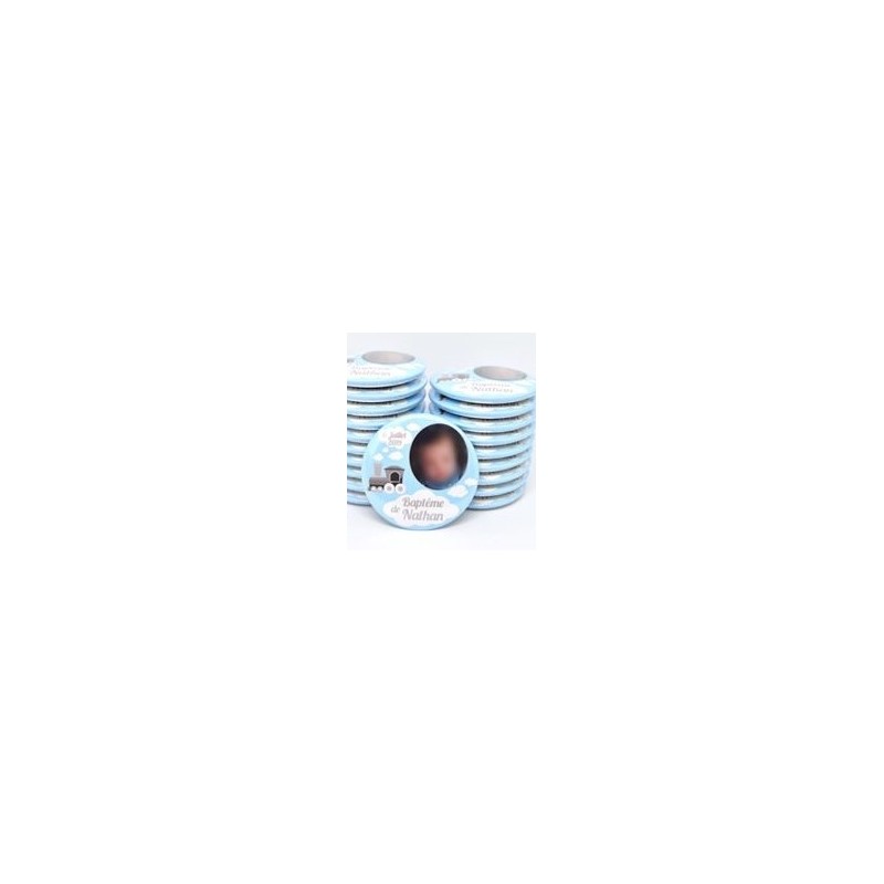 Badge personnalisé baptême