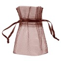 Sachet tulle Chocolat (Sachet de 10 pièces)