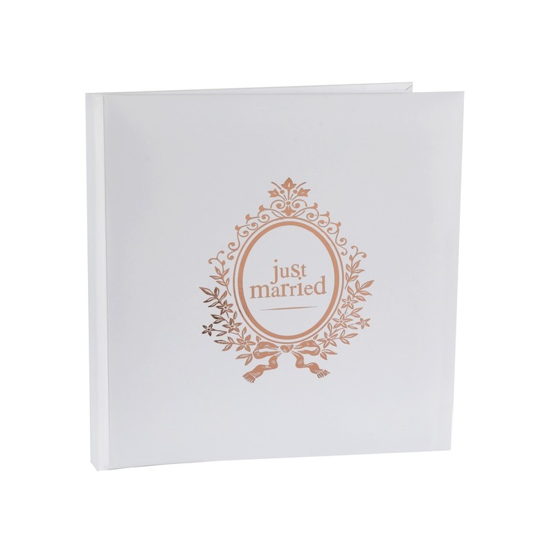 Livre d'or Just married Rose gold