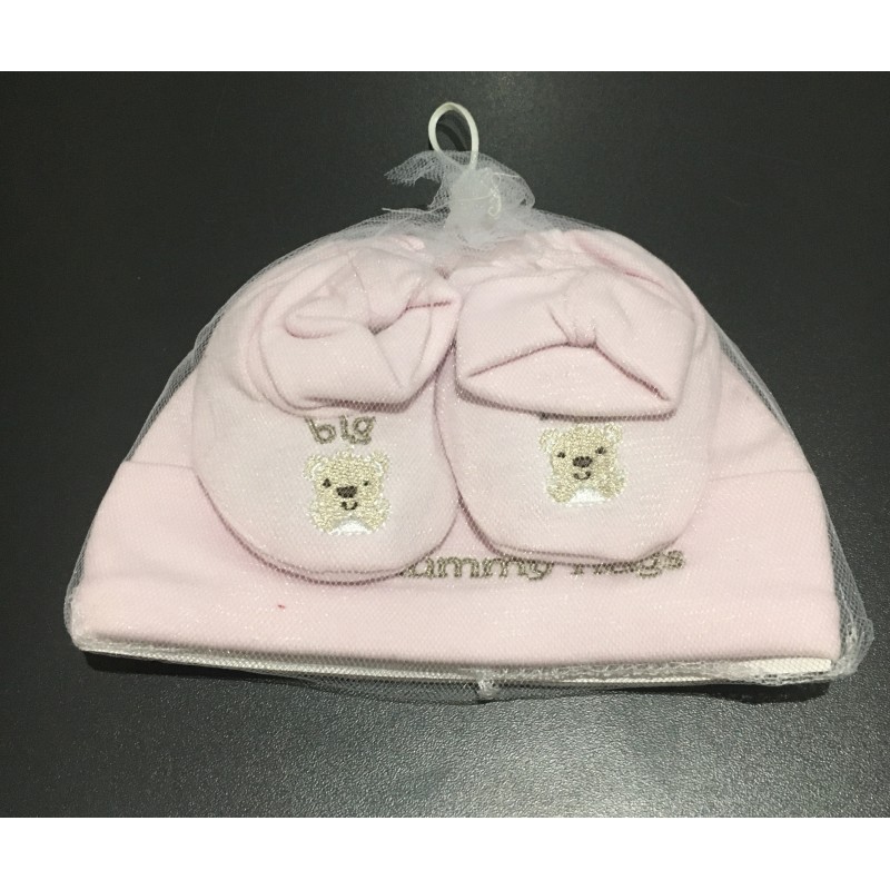 Bonnet et chausson bébé 0-3 mois