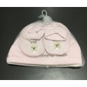 Bonnet et chausson bébé 0-3 mois