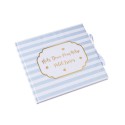 livre d'or petit trésor bleu rayé