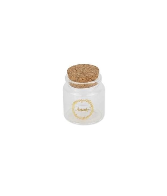 fiole verre amour bouchon liege