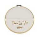cadre pochette pour la vie bois et lin cadre pochette pour la vie bois et lin