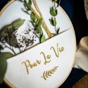 cadre pochette pour la vie bois et lin cadre pochette pour la vie bois et lin