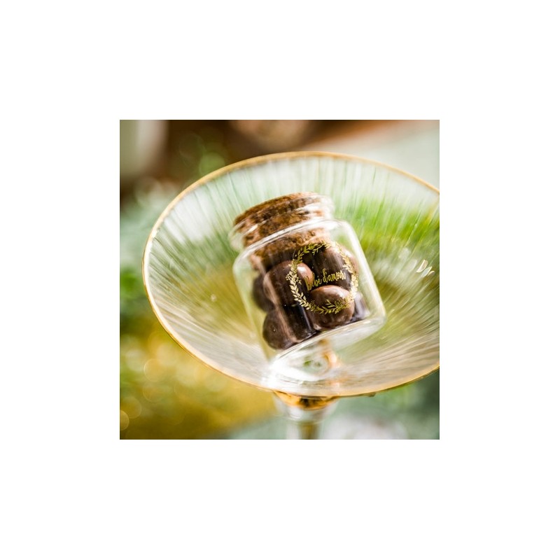 fiole verre "bebe d'amour"