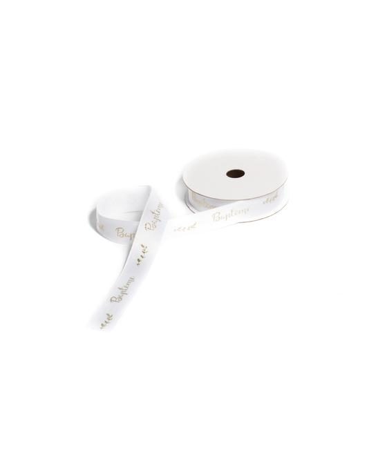 Ruban satin Baptême