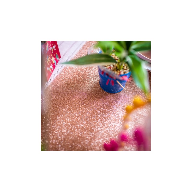 Chemin de table rose gold