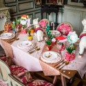 Chemin de table rose gold