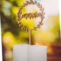 Jolie couronne en bois Communion