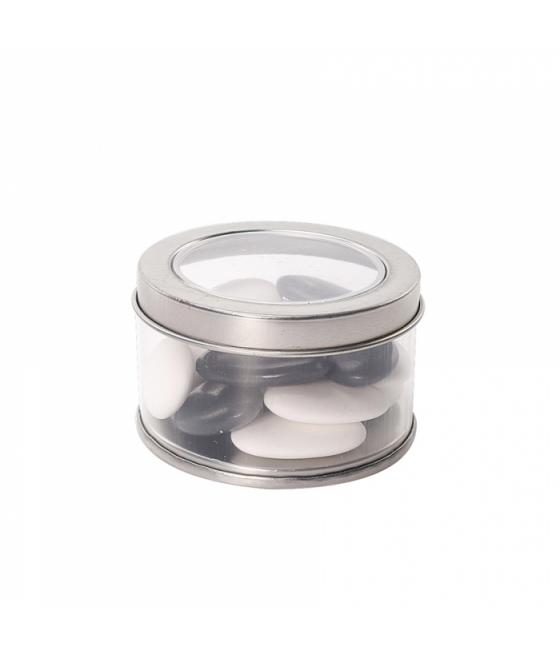 Boite ronde zinc / Transparente