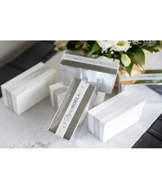 Ruban Joyeux Noël étoilé métallisé autocollant