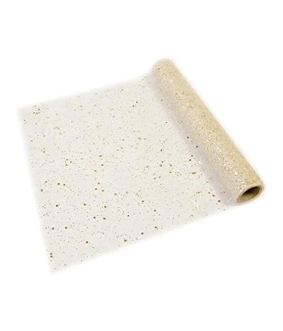 chemin de table tulle pailleté