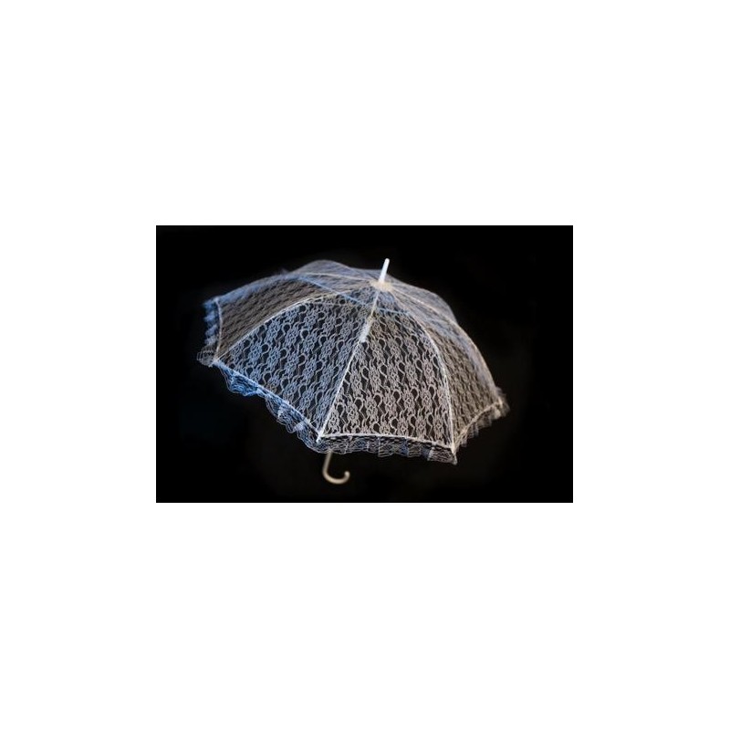 Ombrelle dentelle blanche