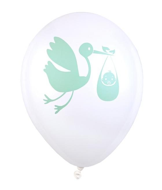 Ballon baby shower vert d eau 