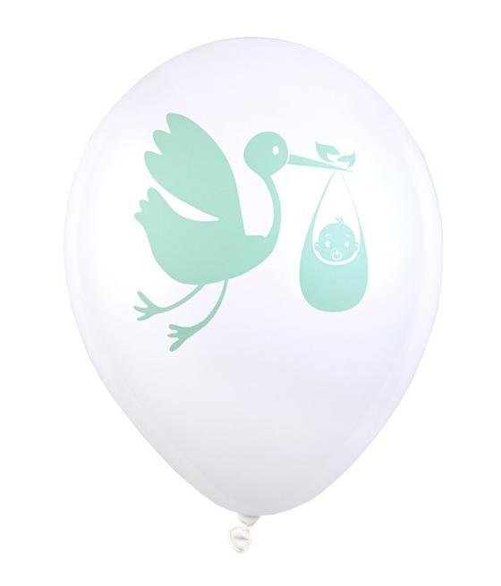 Ballon baby shower vert d eau