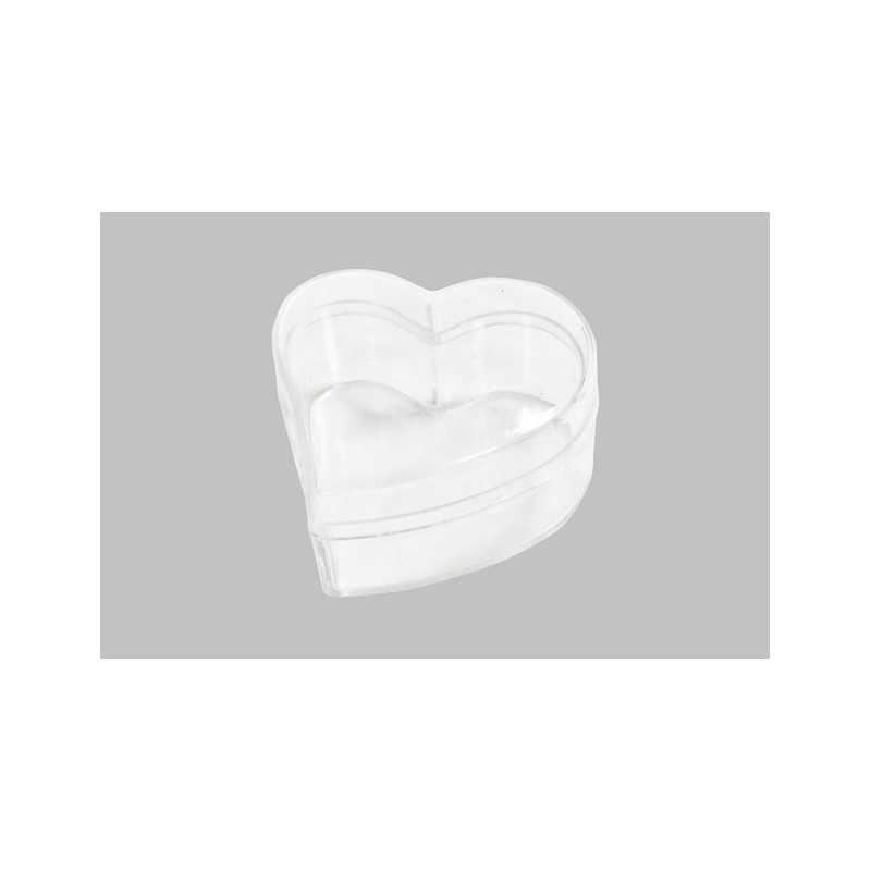 boite coeur transparent l'instant dragées