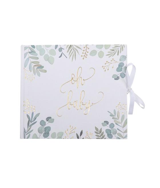 Livre d’or Oh Baby végétal et Or 22X19CM 68 PAGES