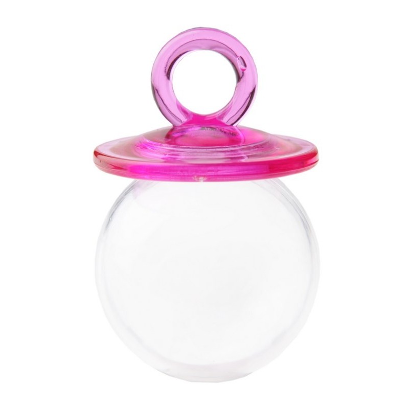 Contenant en forme de tétine (x 4) - fuchsia