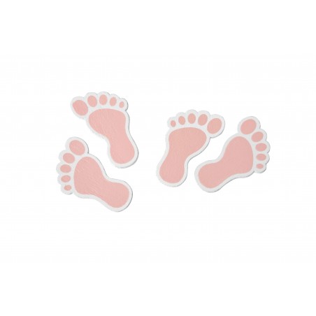 Confettis de table en bois pied de bébé (x 10)