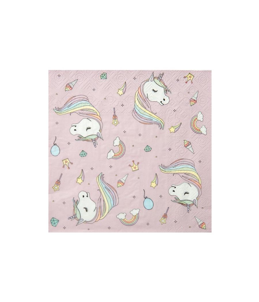20 serviettes Licorne
