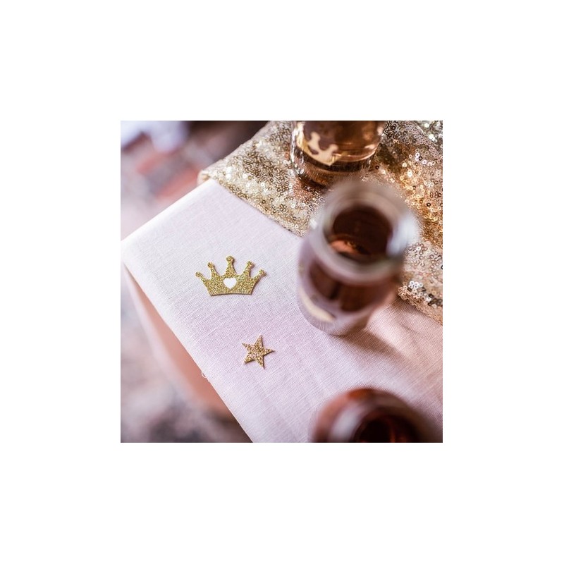 confettis princesse rose
