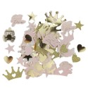 confettis princesse rose