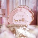 assiettes princesse rose