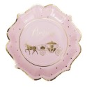 assiettes princesse rose