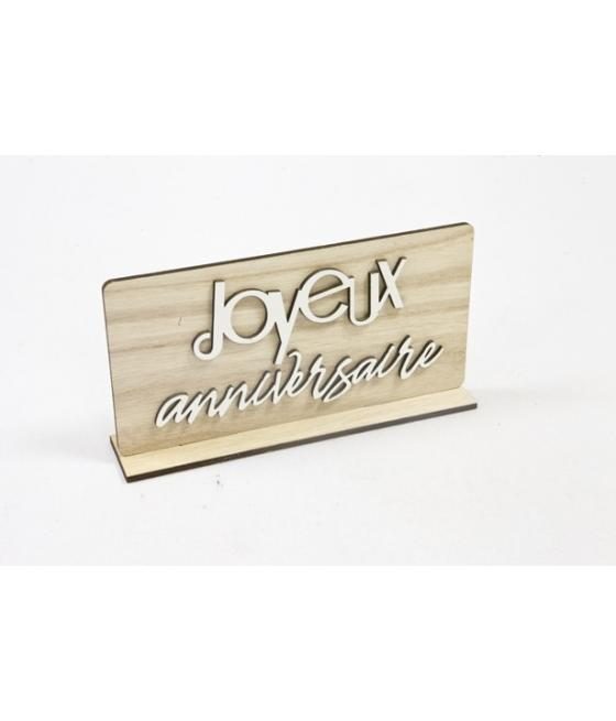 centre de table "joyeux anniversaire" double face