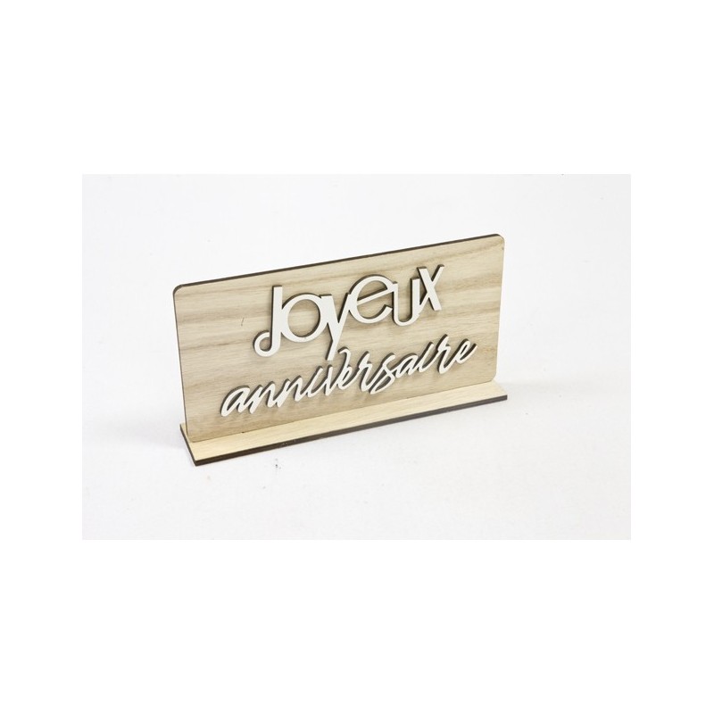 centre de table "joyeux anniversaire" double face
