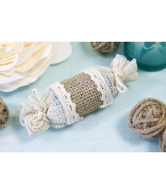 sac toile bonbon  - article de decoration