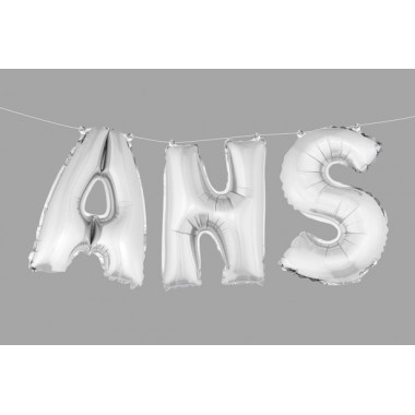 Ballons lettres "ans" (3 pcs) haut. 36 cm