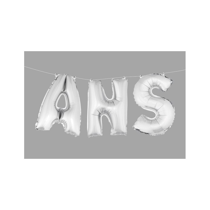 Ballons lettres "ans" (3 pcs) haut. 36 cm
