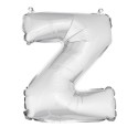 ballon uni métallise "z"  (haut. 36 cm)