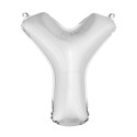 Ballon uni métallisé "y"  (haut. 36 cm)