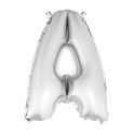 Ballon uni metallise "a"  (haut. 36 cm)